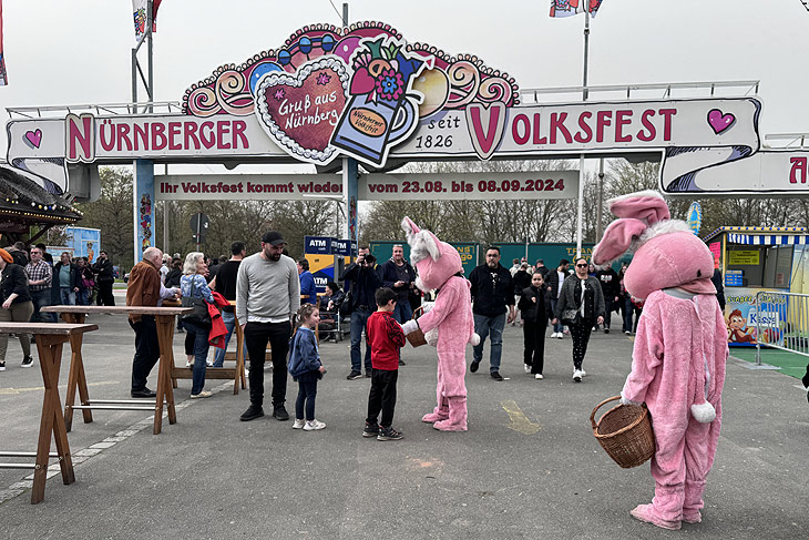 Osteraktionen  auf dem Nürnberger Frühlingsfest 2024 (©Foto: Martin Schmitz)